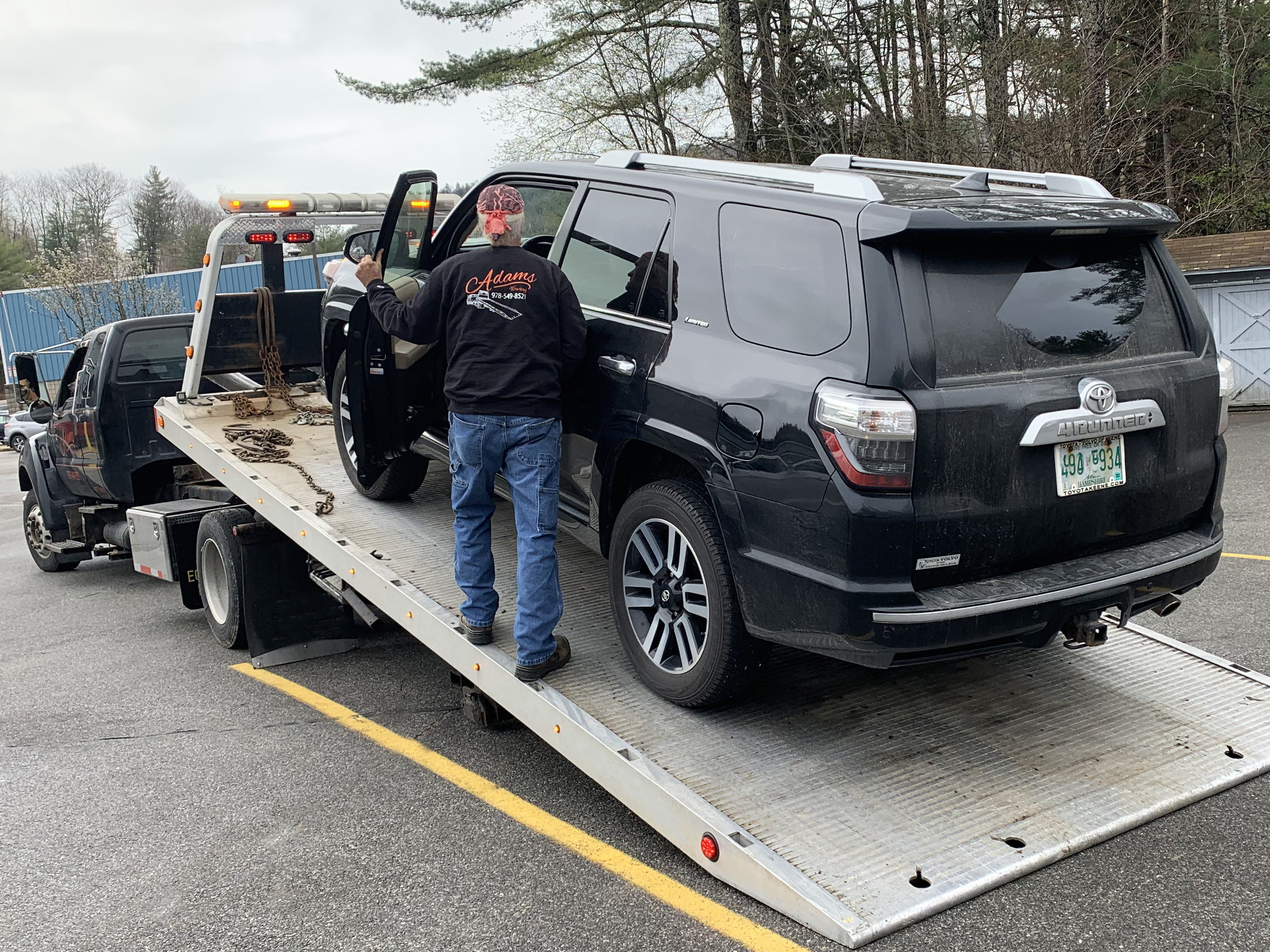 Towing Toyotal 4 Runner to NH